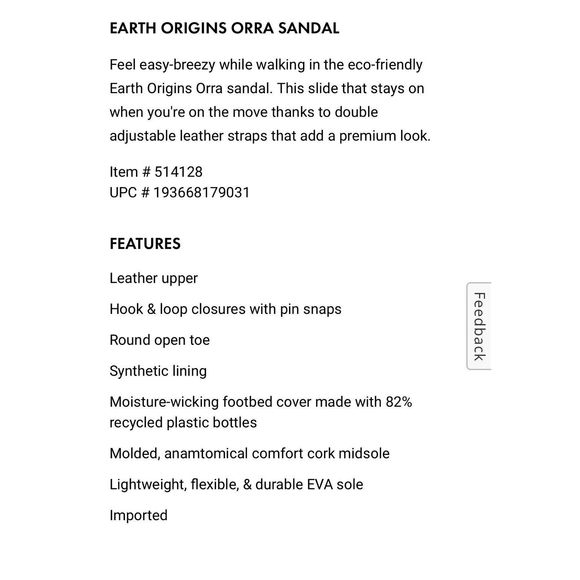 Earth Origins Orra snake print sandal - size 7 - multicolored - Picture 3 of 11